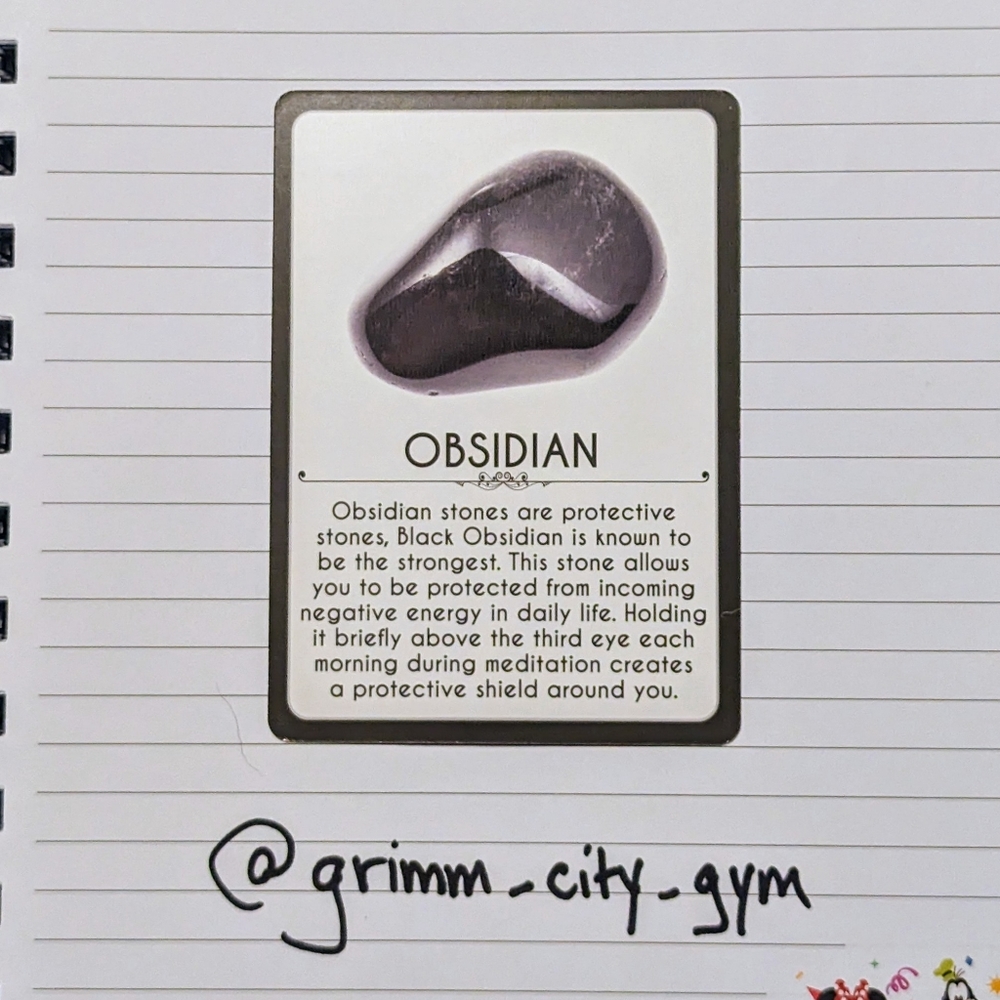 Obsidian Crystal Card Collectible
